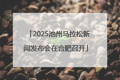 2025池州马拉松新闻发布会在合肥召开