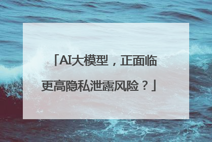 AI大模型，正面临更高隐私泄露风险？