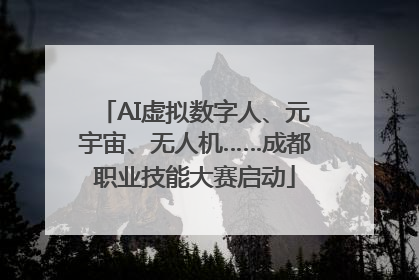 AI虚拟数字人、元宇宙、无人机……成都职业技能大赛启动