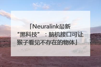 Neuralink最新“黑科技”：脑机接口可让猴子看见不存在的物体
